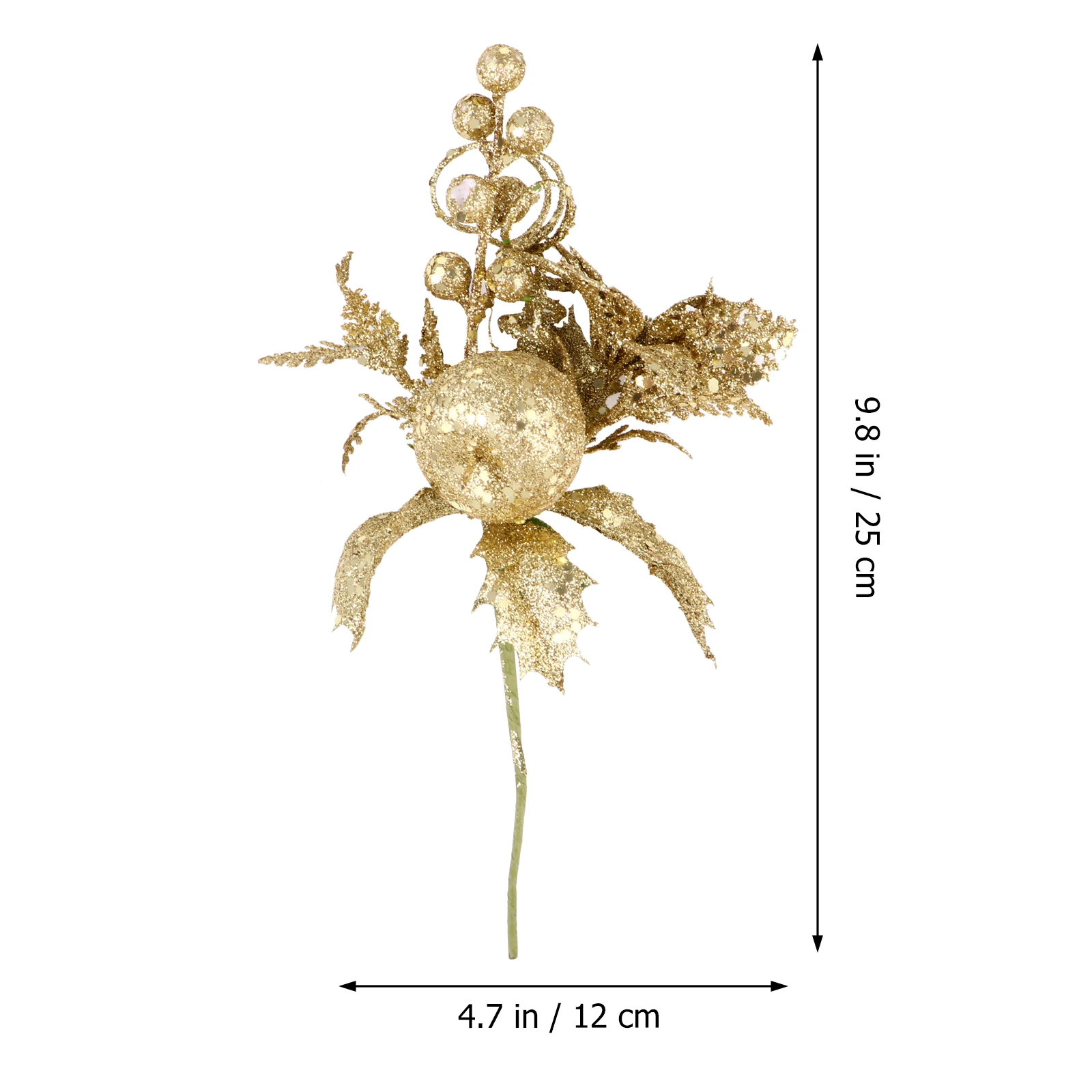 

6Pcs Christmas Picks Artificial Wreath Picks Holly Branches Beautiful Ornaments for Christmas Tree and Home Decor