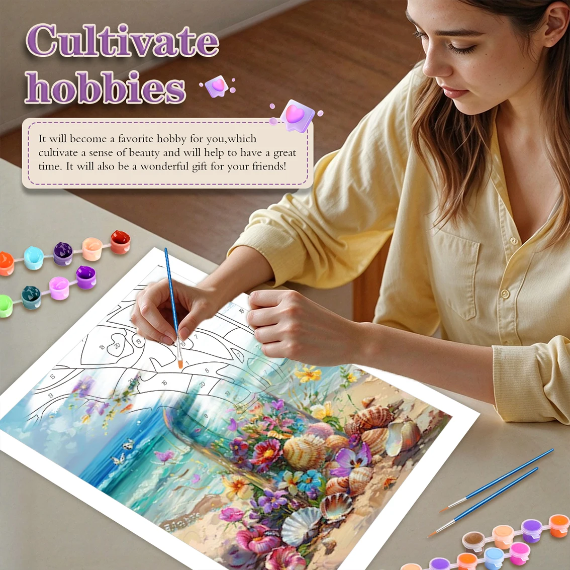 GATYZTORY Painting By Numbers Hand Painting Art Stuff Landscape Seascape Posters For Wall Canvases For Paint Pictures By Numbers