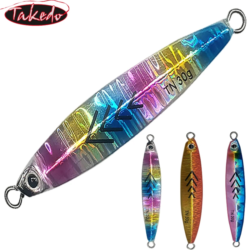TAKEDO TN001 Przynęty wędkarskie 30G 40G 50G Sztuczna przynęta Powolna przynęta jigowa Długa przynęta jigowa Woblery na szczupaka Tuna Bass