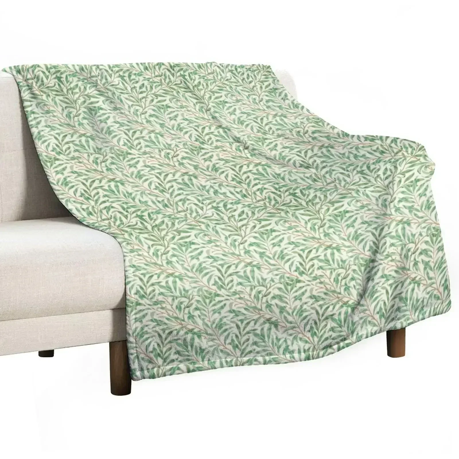 

Willow Bough by William Morris Throw Blanket warm for winter Flannels for winter Flannel Blankets