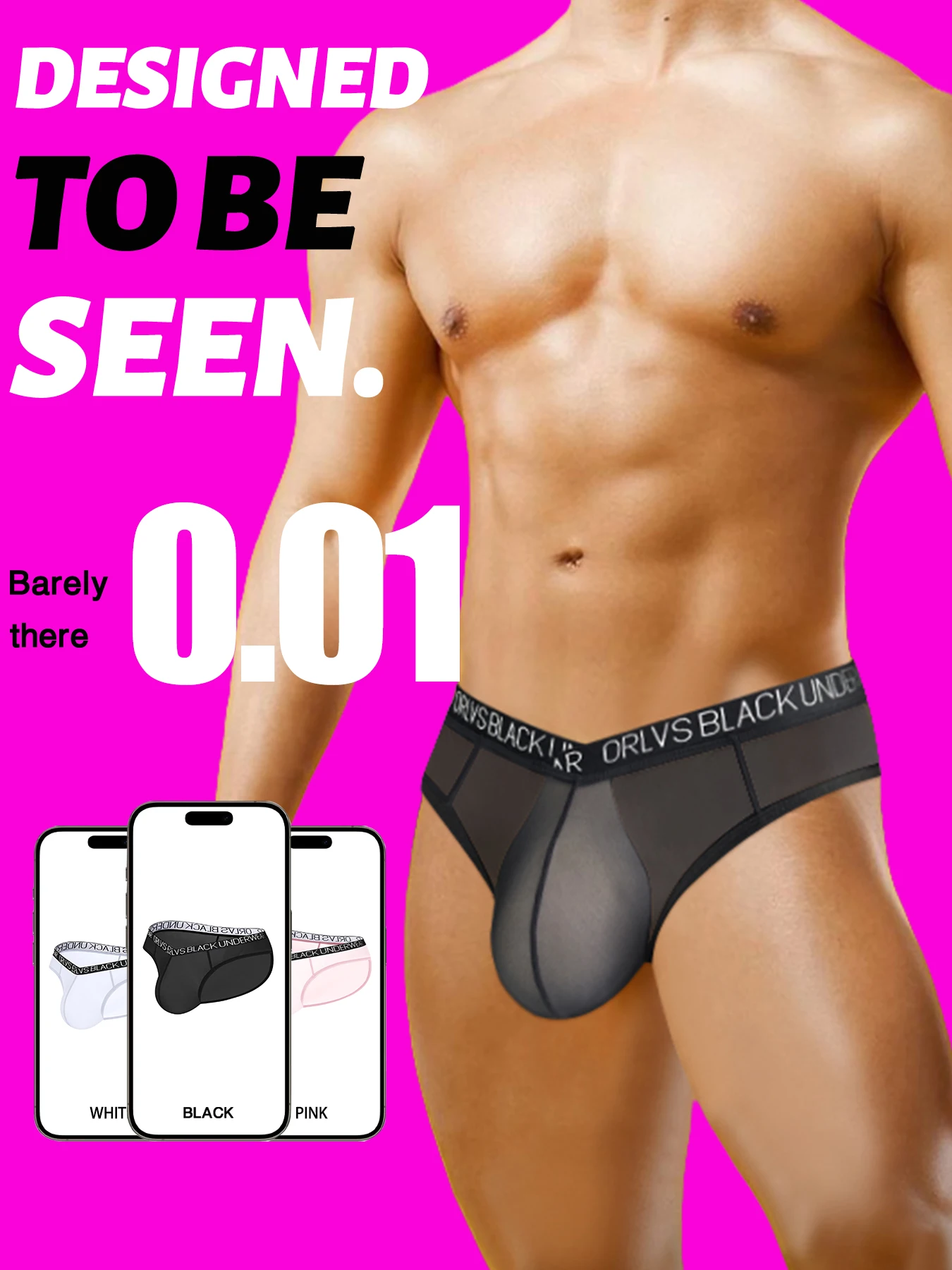 

Ultra-Thin Transparent Men's Briefs Sexy Soft Sports Underwear Breathable Fashion Triangle Design for Comfortable Fit