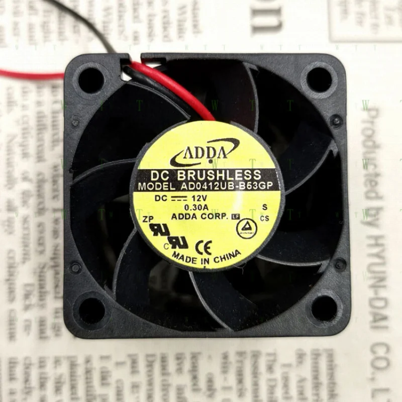 H  for ADDA AD0412UB-B53GP 4028 12V 0.30A 4 cm chassis cooling fan