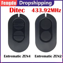 Entrematic zen2 zen4 porta da garagem controle remoto 433mhz código de rolamento substituição controle remoto portão transmissor mão