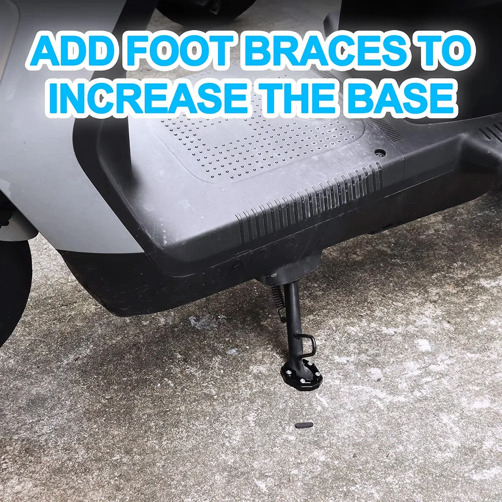 1Pc Motorcycle Tand Extender Foot Side Stand Extension Pad For NMAX Side Stand Enlarge Support Plate Auxiliary Bracket Extension image 6