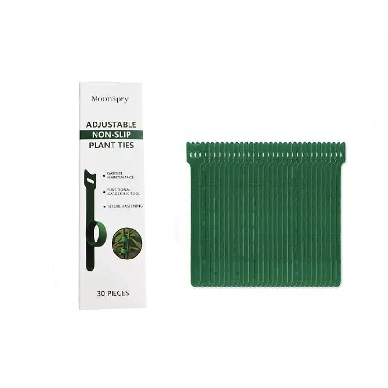 

30 шт. многоразовые регулируемые стяжки для растений, самоклеящиеся нейлоновые кабельные крючки для растений, петля, поддержка садового шпагата, повязка, крепежная лента, полоски