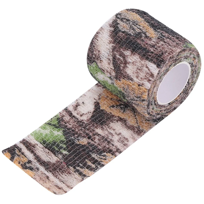 6 Roll Camouflage Tape Cling Scope Wrap Camo Stretch Bandage Self-Adhesive Tape For Camping Hunting Bike Telescope