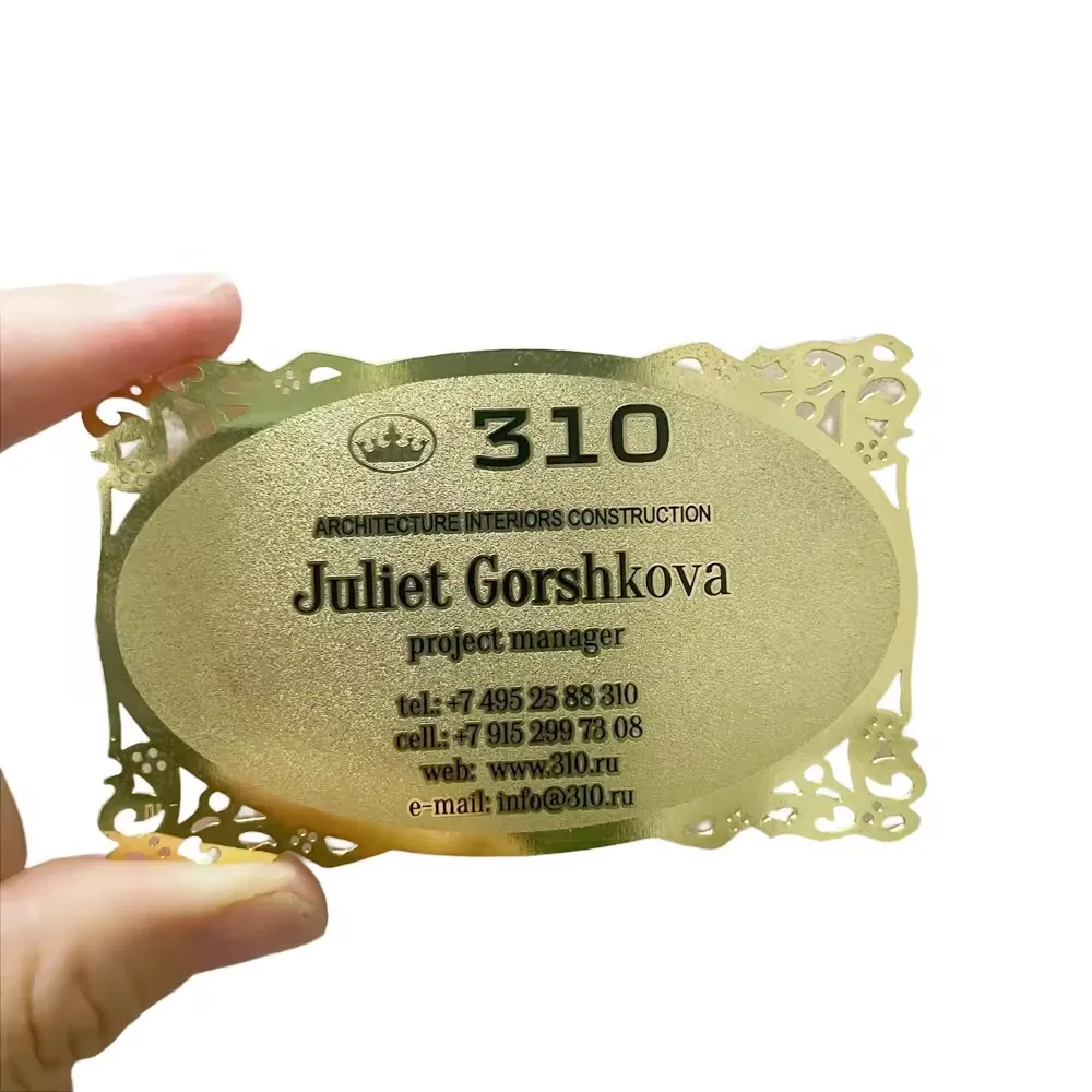 Customized inquiry Custom Luxury Printing Customized Embossing Printing Gold Metal Religious Buddha Card Etching Gold Plated Met