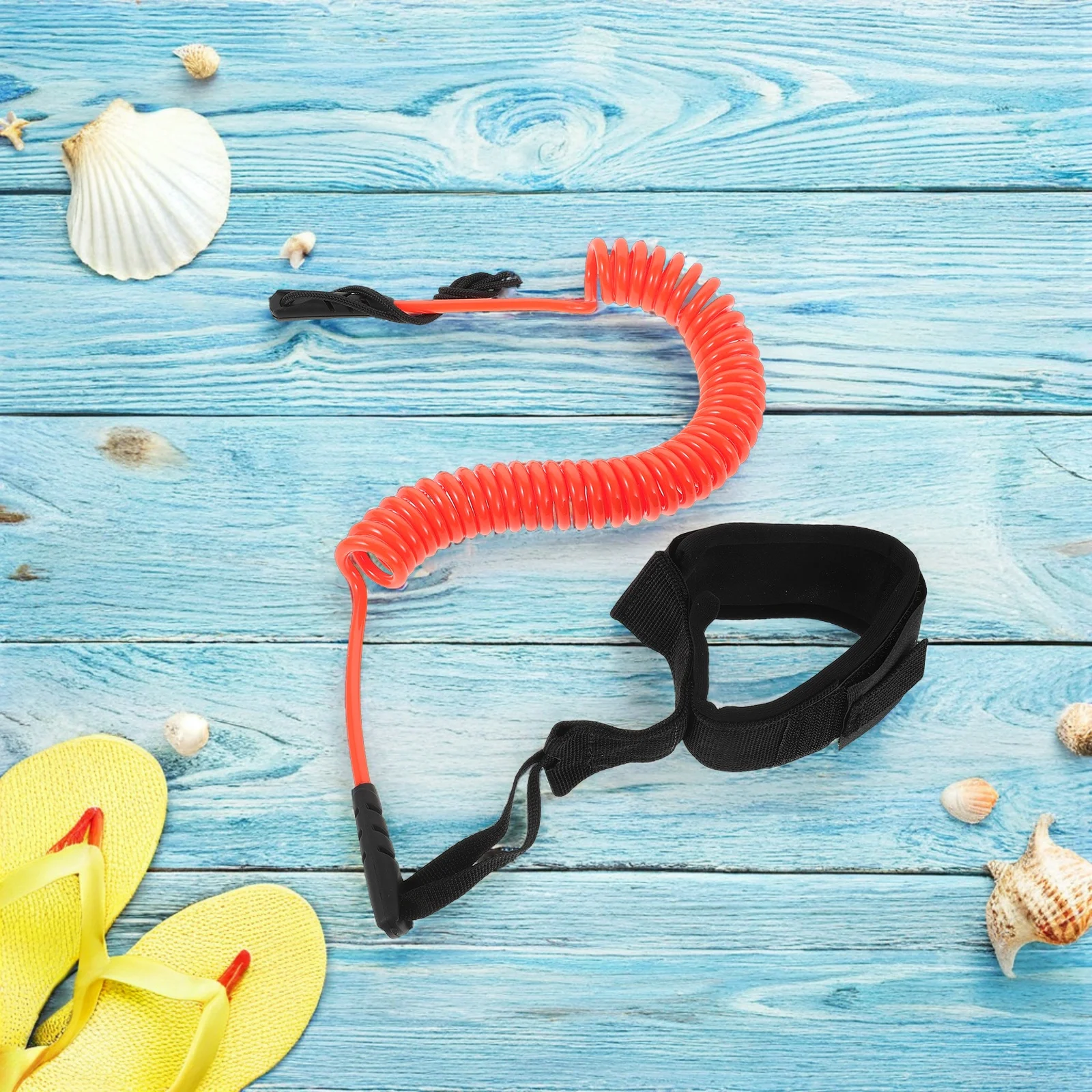 

Coiled Surf Board Leash Orange Paddleboard Wrist Strap Paddleboard Safety Rope Water Sports Surf Board Leash Surfboard Rope