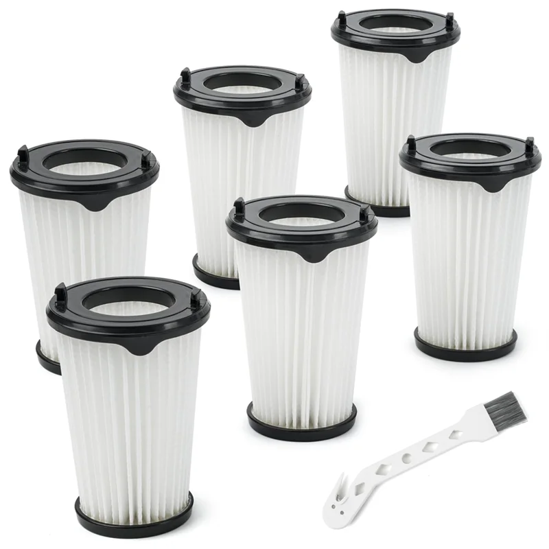 Baao-pacote de 6 filtros cx7 para aeg aef150, filtro de substituição para aeg cx7-2, qx8 animal bateria aspirador de pó portátil