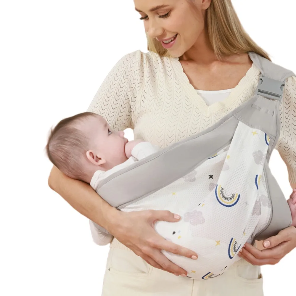 

Breathable Baby Wrap Carrier Newborn Front Holding Infant Kangaroo Bag Infant Backpacks Mesh Horizontal Holding Type