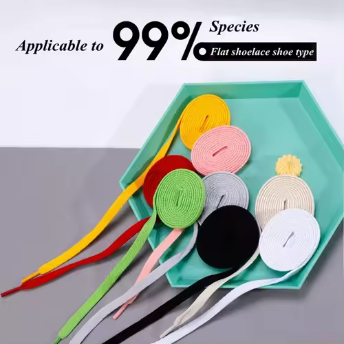 1 pair flat shoes Solid color shoelaces Canvas shoes sports and leisure shoelaces length 100/120/140/160/180cm Shoe accessories - Image 4