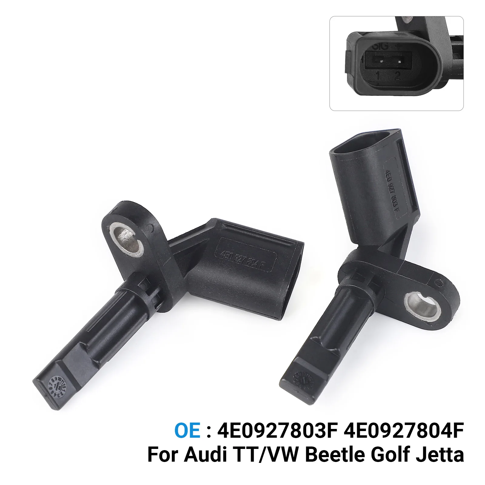 

For Audi A4 A5 A6 A7 A8 Q5 R8 Phaeton ABS Wheel Speed Sensor 4E0927804F 4E0927803F 4E0927804D Front Left or Rear Right