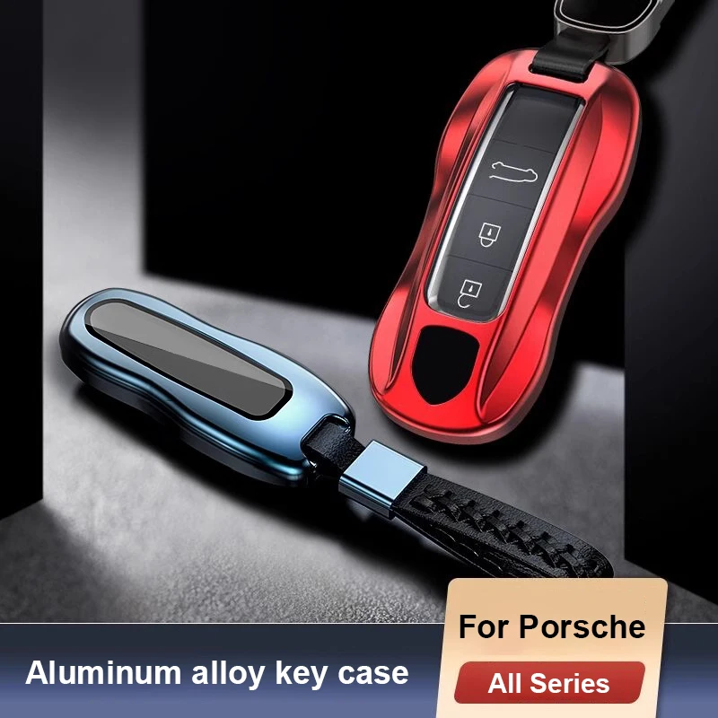 

For Porsche Cayenne Panamera Macan Cayman 911 Carrera Taycan 2010-2025 Aluminum Alloy Car Key Fob Cover Case Keycase