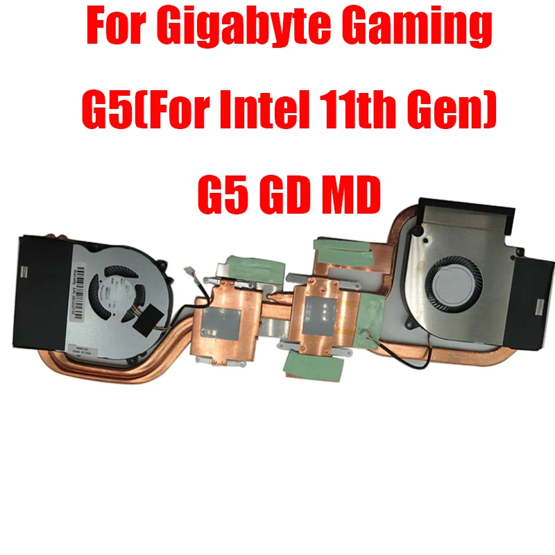For Gigabyte Gaming G5(For Intel 11th Gen) G5 GD MD DC5V 2.5W 0.5A 4PIN Laptop CPU GPU Fan&Heatsink