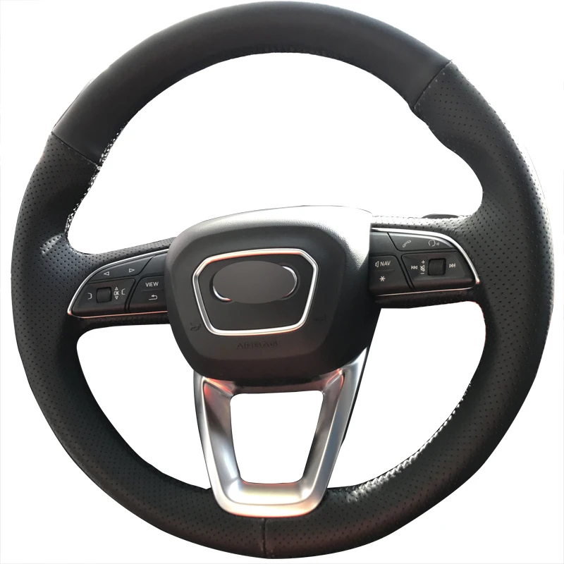 

Hand Sewing Steering Wheel Cover For 2022 Audi Q5 Car Accessories