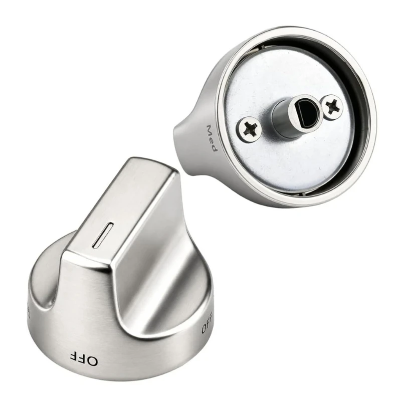 Heat control knob replacement in silver for daily stove home use