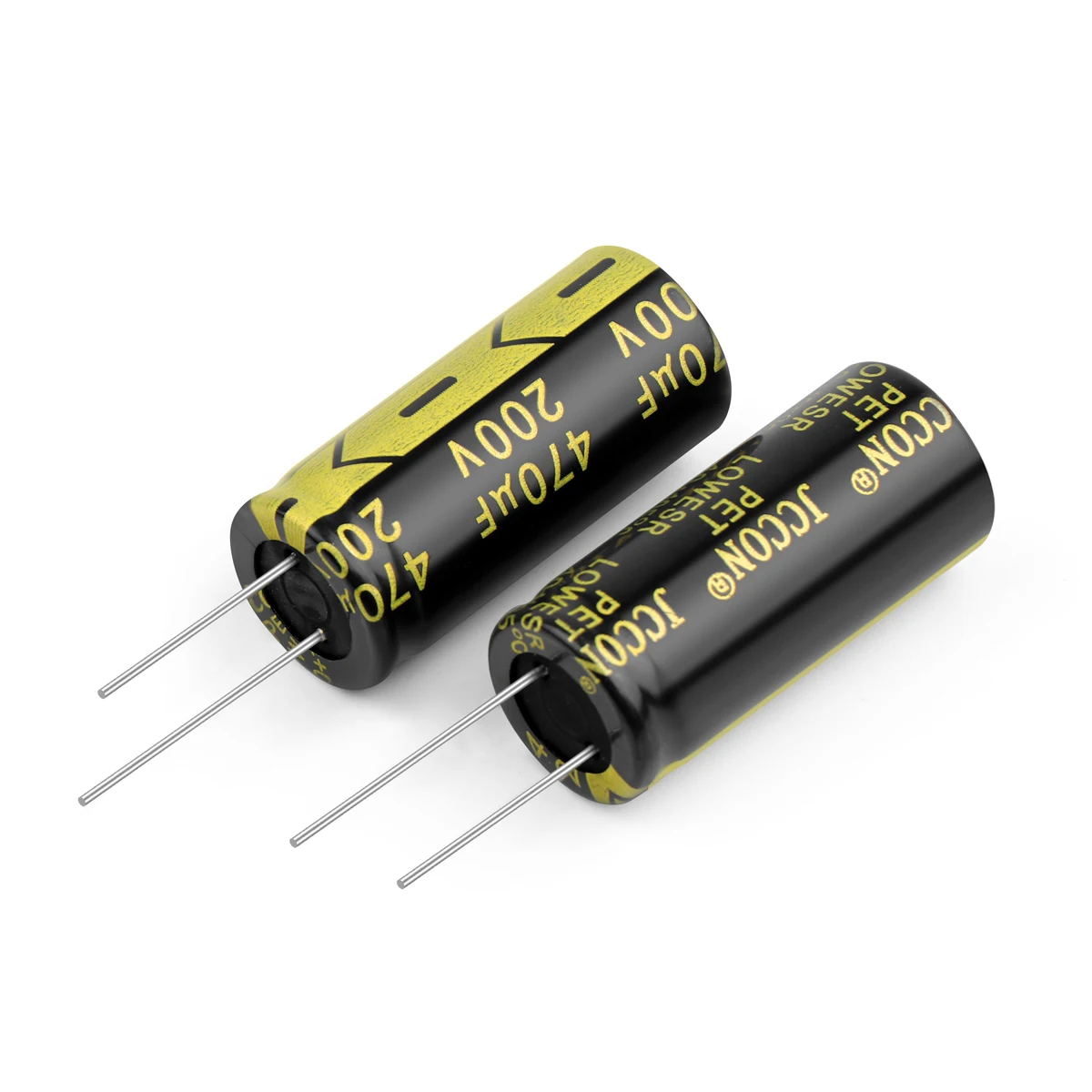 10Pcs 200V470UF 18x40 Aluminum Electrolytic Capacitor High Frequency Low ESR ±10% 2000Hours 105℃ DIY Electric Capacitors