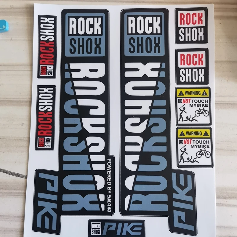 Front Fork Sticker Mountain Bike Front Shock Absorber Decals Waterproof Stickers for Rockshox