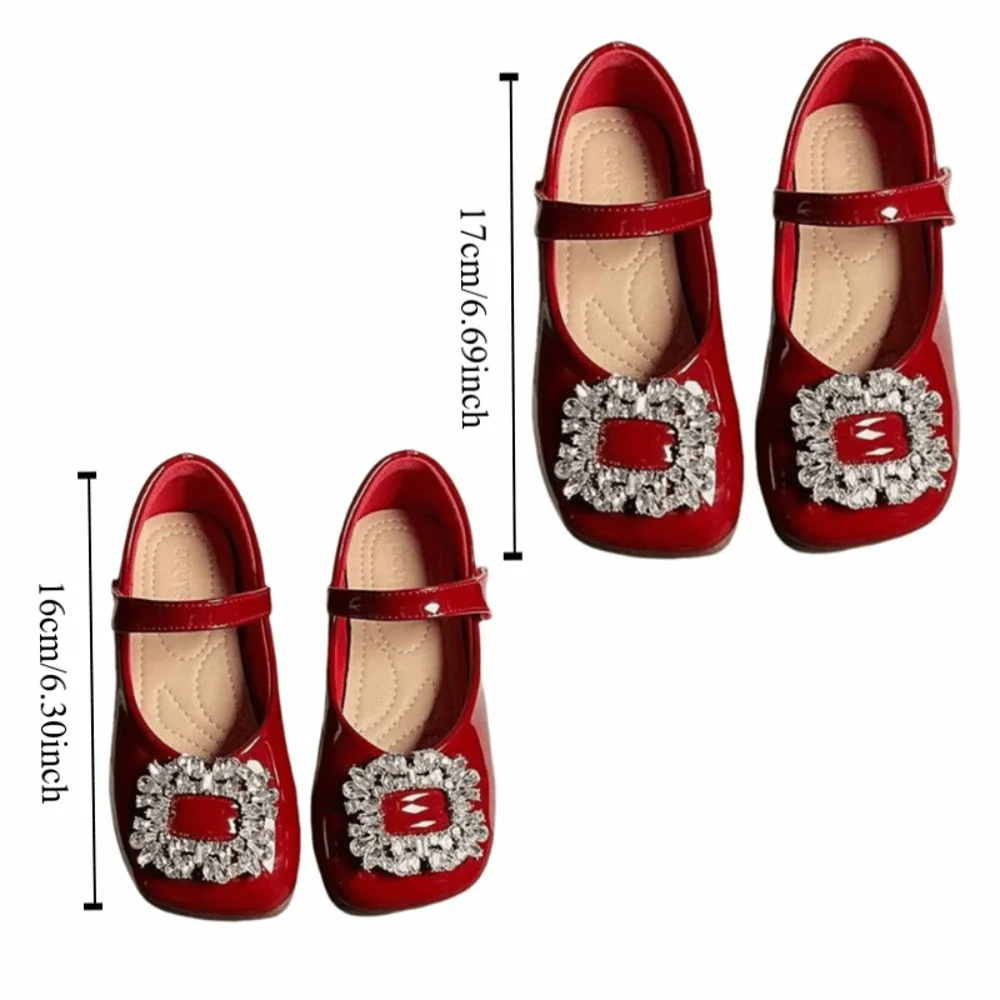 أحذية جلدية للأطفال من البولي يوريثان، أحذية ماري جين ذات نعل ناعم، خفيفة الوزن، سهلة الارتداء، أحذية الأميرة للفتيات، موسم الربيع