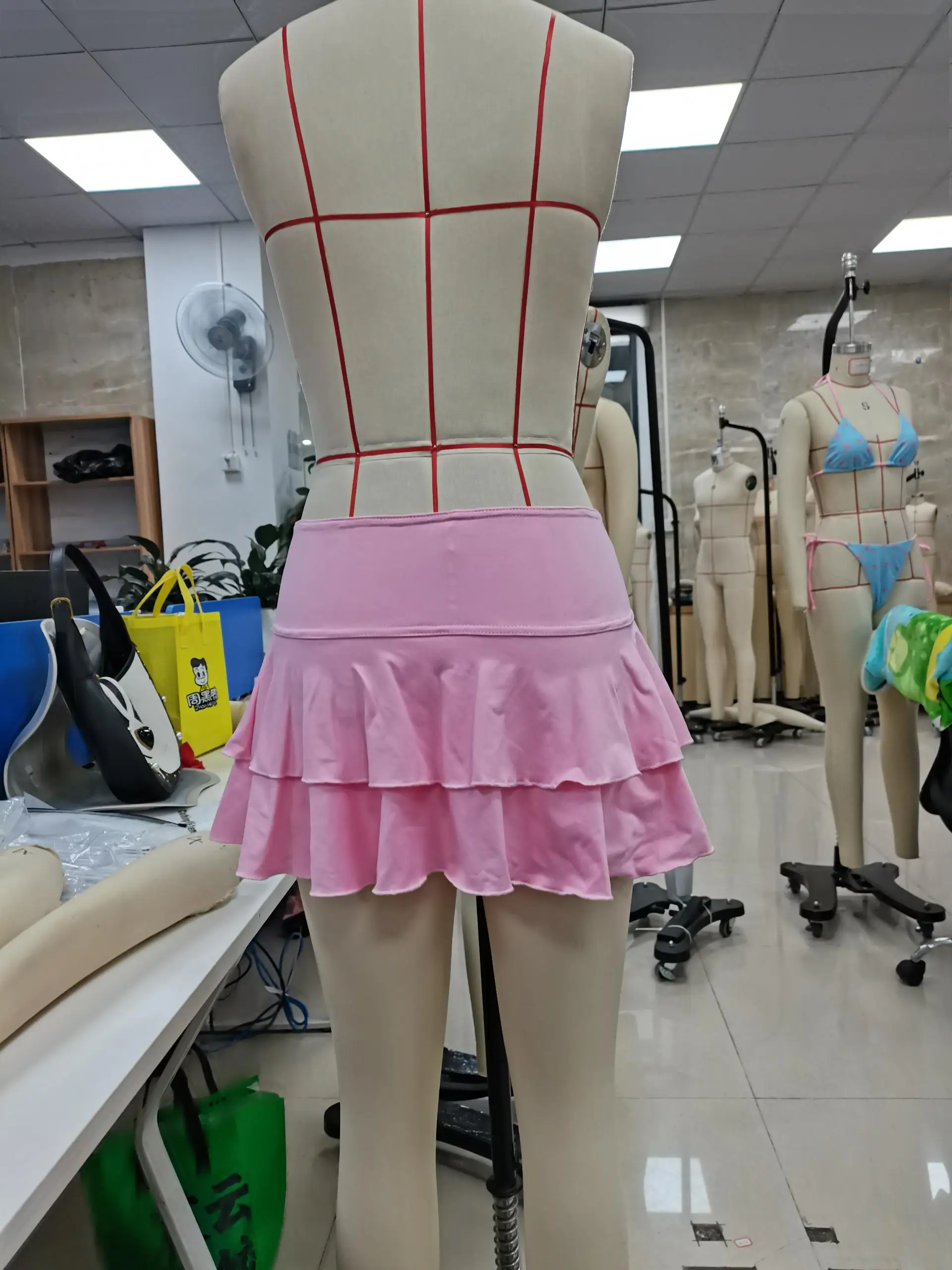 

Женские корейские модные шикарные мини-юбки в горошек с милым низом в стиле Харадзюку, кавайные многослойные мини-юбки с низкой талией