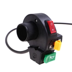 Motorcycle Handlebar Horn Turn Signal Head Light Beam Kill Switch 3 In 1 E-bike Scooter Motor Power Switch