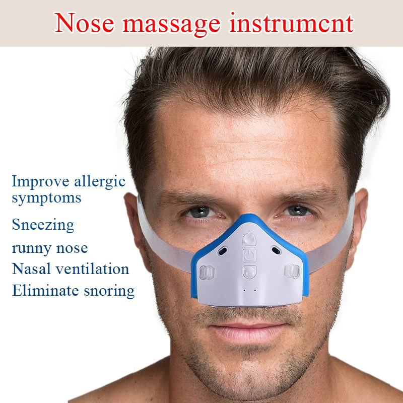 Home portable laser treatment for sinusitis, nasal congestion, sneezing, runny nose, rhinitis, allergy relief, anti snoring, electric arterial nasal care, massager equipment and tools