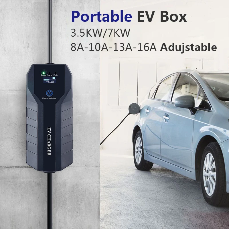 GB/T إلى SAE J1772 كابل شحن من النوع القياسي 2 EV مع شاحن EV محمول 16A J1772 كومة شحن لمحطة EV #4