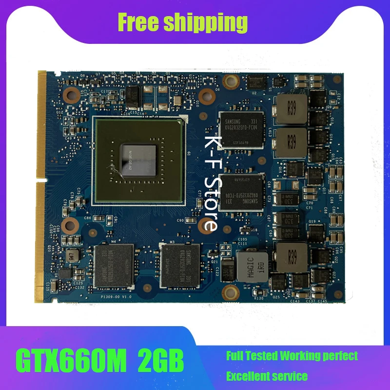 GTX660M GTX 660M GDDR5 2GB N13E-GE-A2 Video Graphics Card With X-Bracket For Dell Alienware M15X M17X r3 R4 M18X R2 100% Test OK