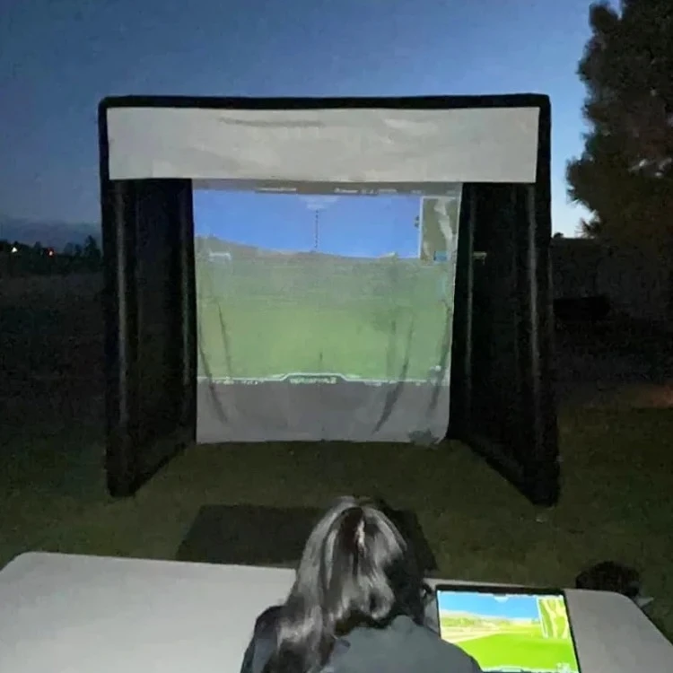 

Commercial Grade Outdoor air Blow up Golf Hitting Cage Inflatable Golf Tent Simulator