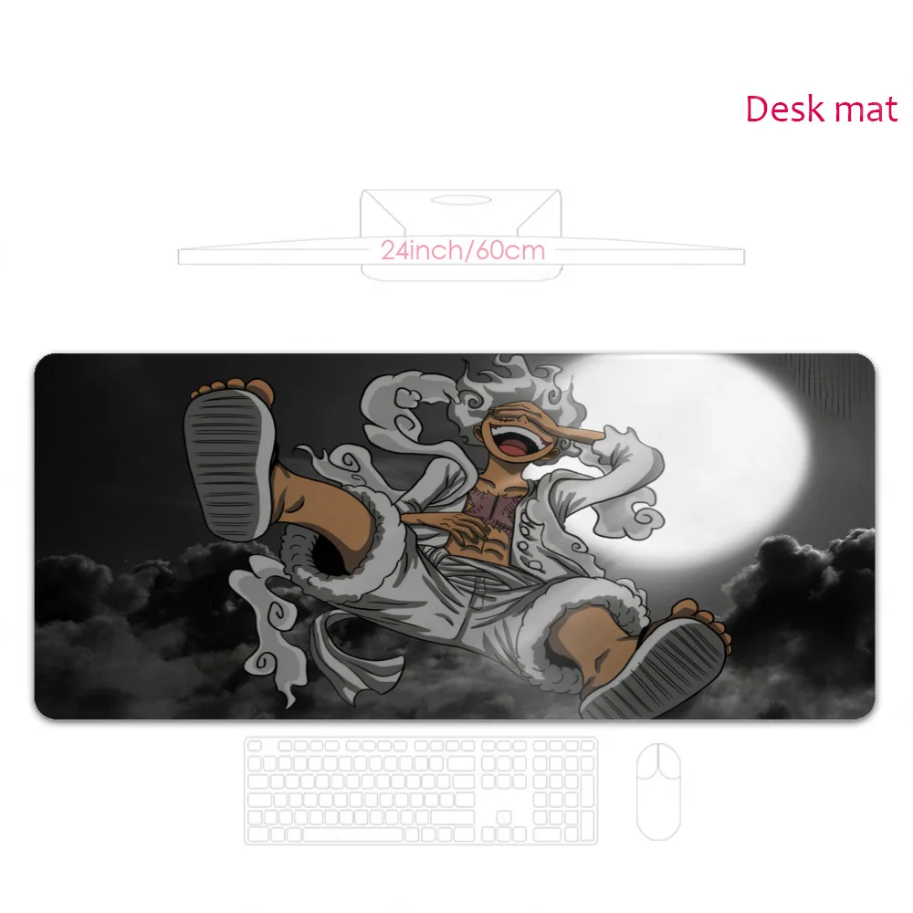 Anime One Piece Gear-5 L-Luffy Mousepad Mouse Mat Desk Mat Large Gaming Accessories Prime Gaming XXL Keyboard Pad