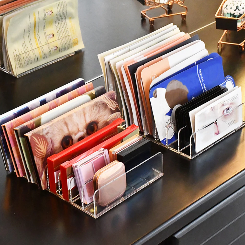 

2Pcs 7Cells Cosmetics Storage Box Small Size Eyeshadow ganizer Clear Makeup Display Holder Plastic Containers