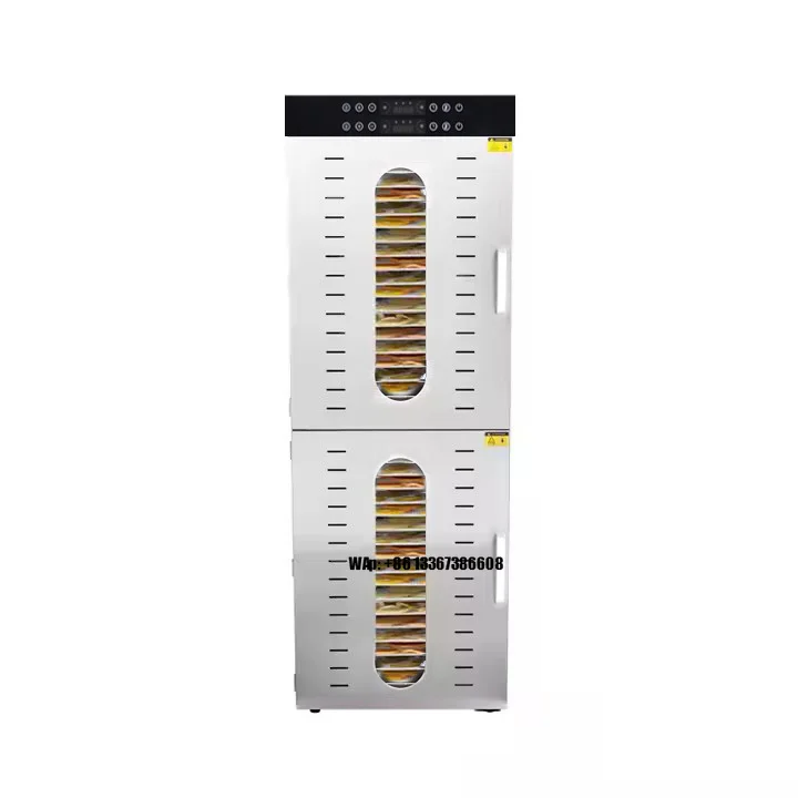 Commercial 32-Tray Industrial Food Dehydrator 110V 220V Heavy-Duty Dryer for Fruits Vegetables Meat with Powerful Motor