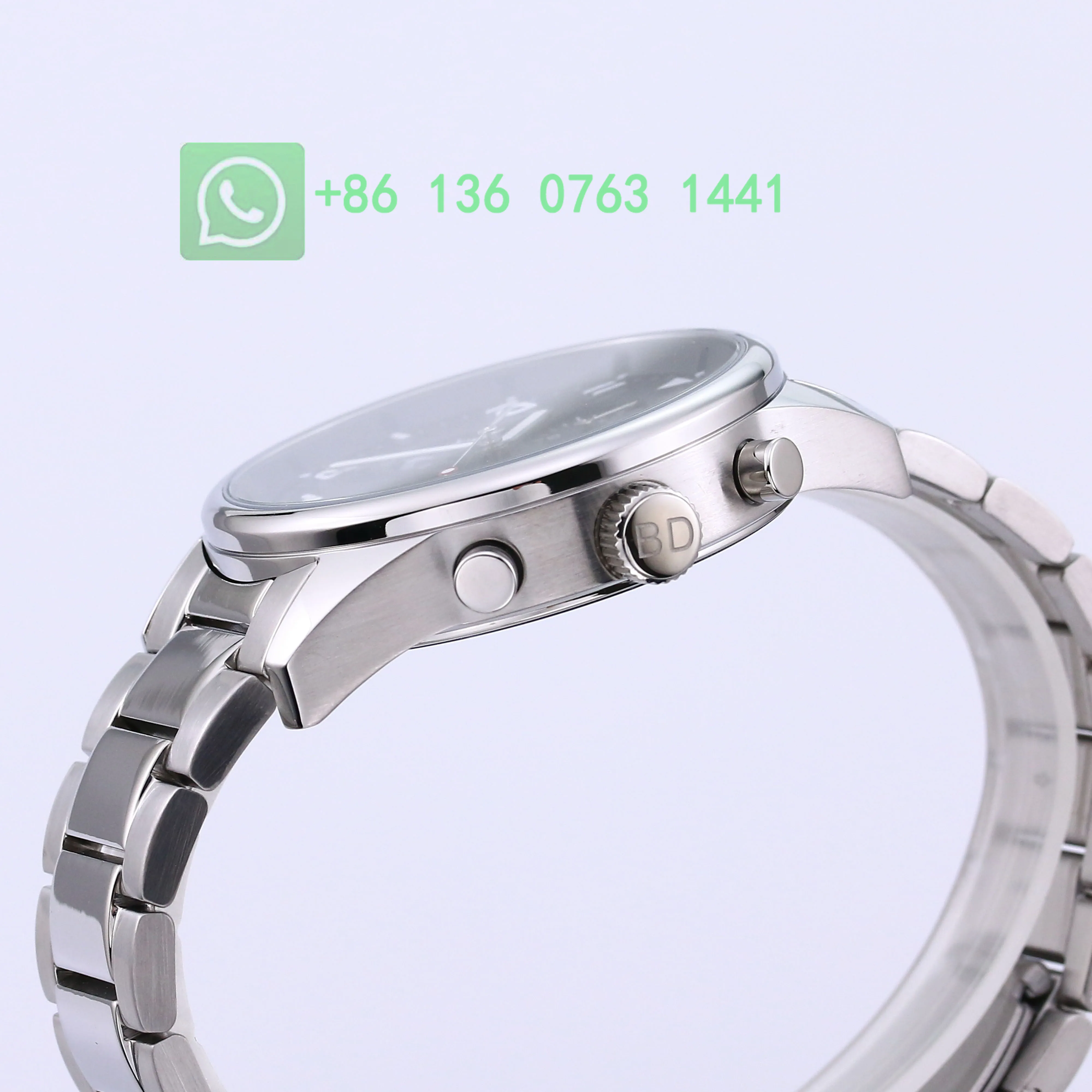 Черно-серебряные часы-Изысканные часы размером 44 мм