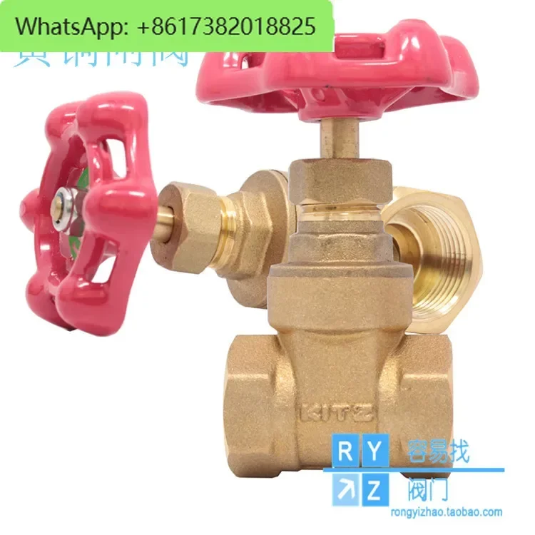 Japan Kitazawa brass gate valve PN16 dark rod gate valve switch cut off dn25 dn50 tap water valve