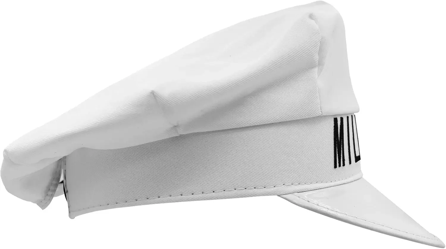 Nicky Bigs Novelties White Milkman Milk Man Hat Unisex Adult Adjustable Size Cap Halloween Accessory