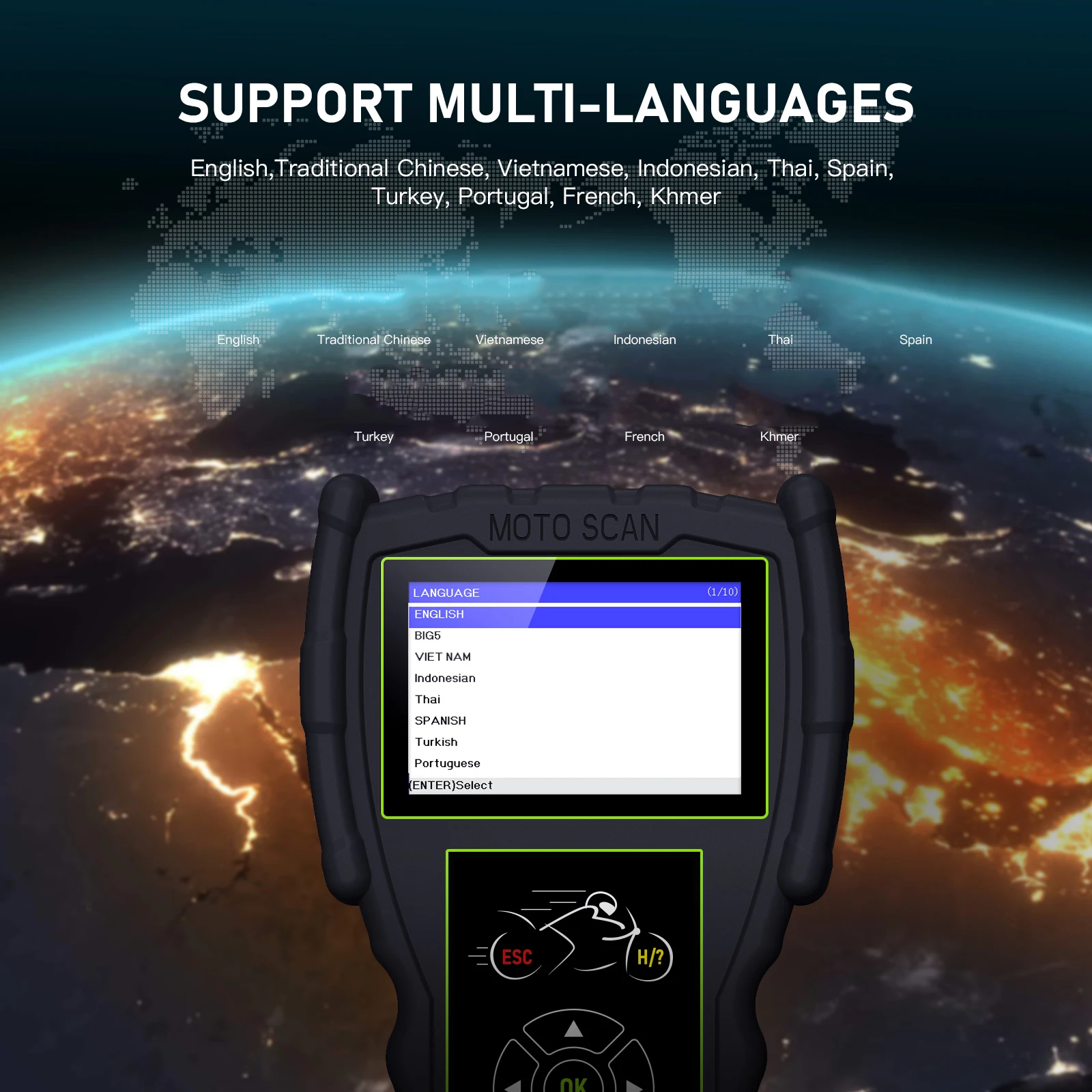 Outils de Diagnostic de Moto OBD2 M100 Pro, Version Standard, Scanner avec Fonction D87 D88 pour BMW KTM