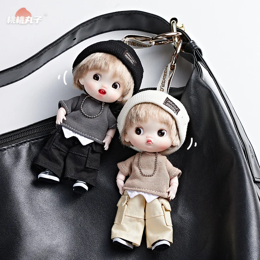 

Модная кукла, украшение, кулон, сумка, кулон, персиковый шар, уличная сумка для мальчиков и девочек, подвесной брелок, кукла 4,5 дюйма