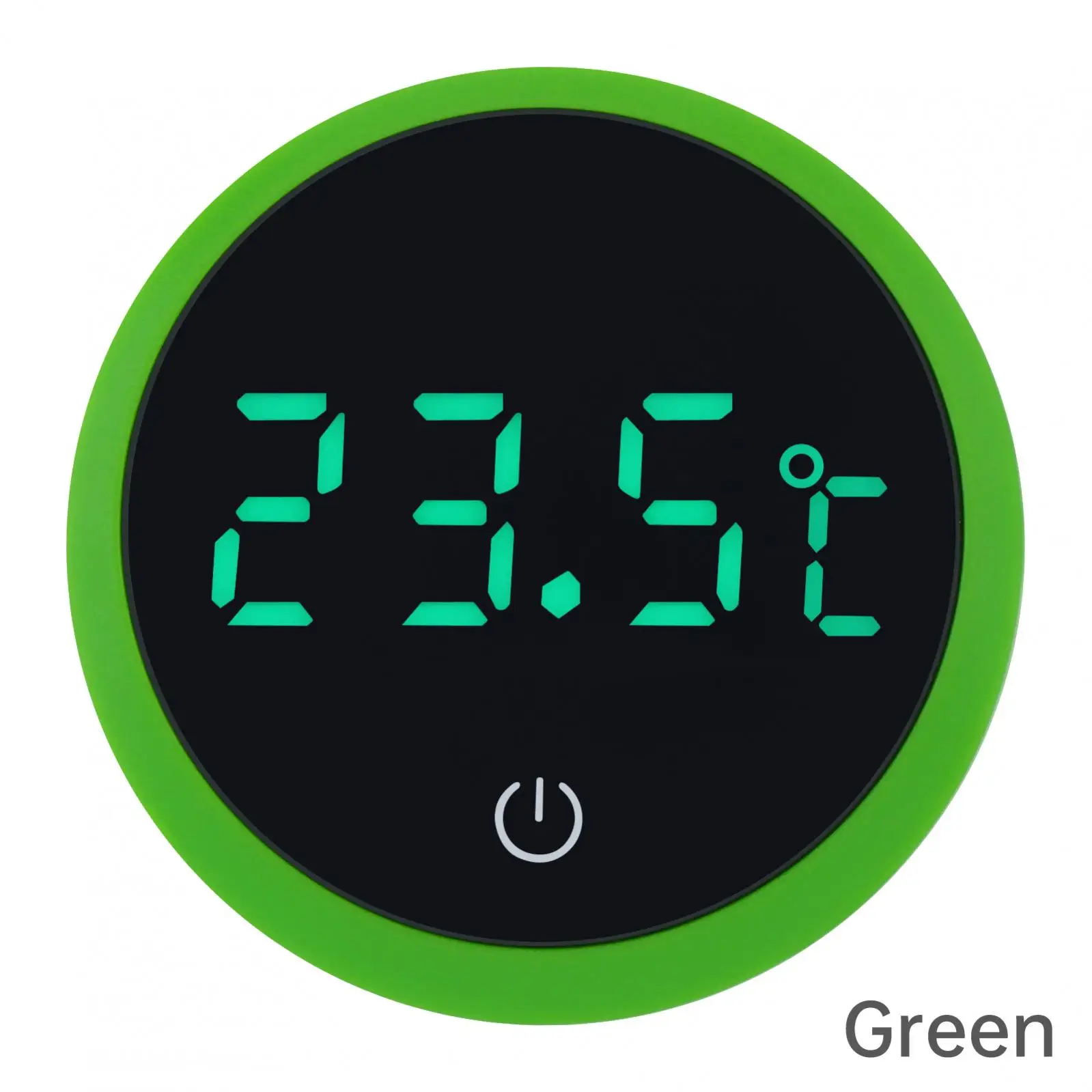 Kabelloses digitales Thermometer in Weiß/Grün/Schwarz mit Grad Celsius, Aquarium-Thermometer mit LED-Anzeige – Detail 9