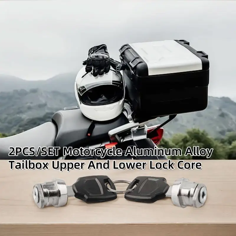 Motorcycle Trunk Swivel Latch 2PCS Sturdy Rear Upper Storage Box Replacement Accessory for Motorbike Tail Box Repair