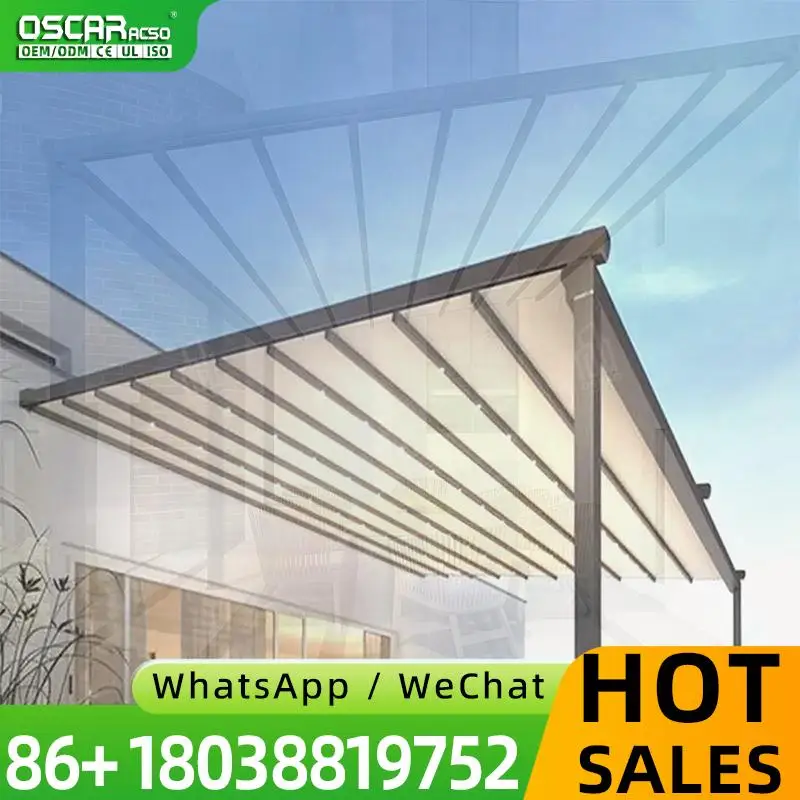 

Электрический выдвижной навес-пергола с вентиляцией для сада, патио и заднего двора