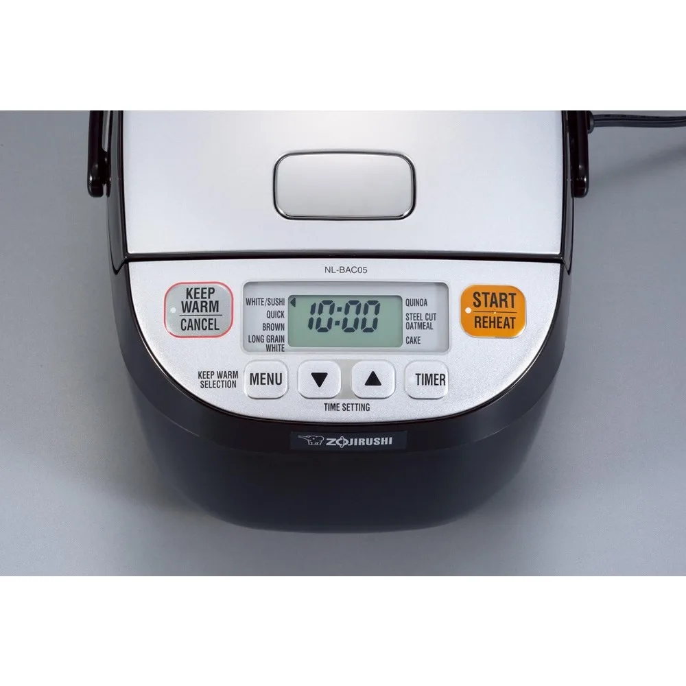 Rice Cooker & Warmer, Silver Black