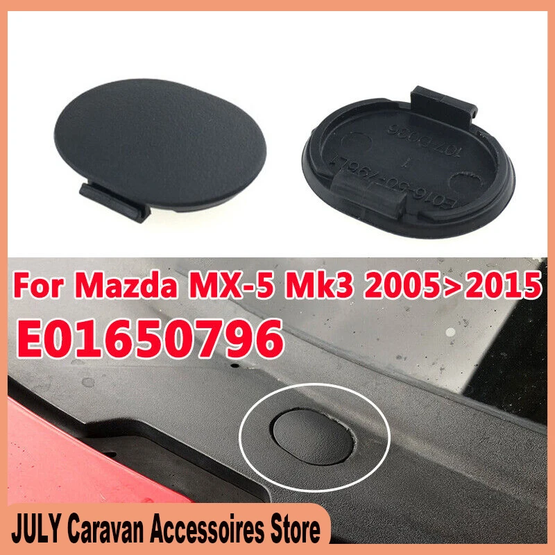 

1 Pair Windscreen Grille Cowl Oval Cap Covers For Mazda MX-5 Mk3 NC 2005 2006 2007 2008 2009 2010 2011 2012 2013 2014 2015