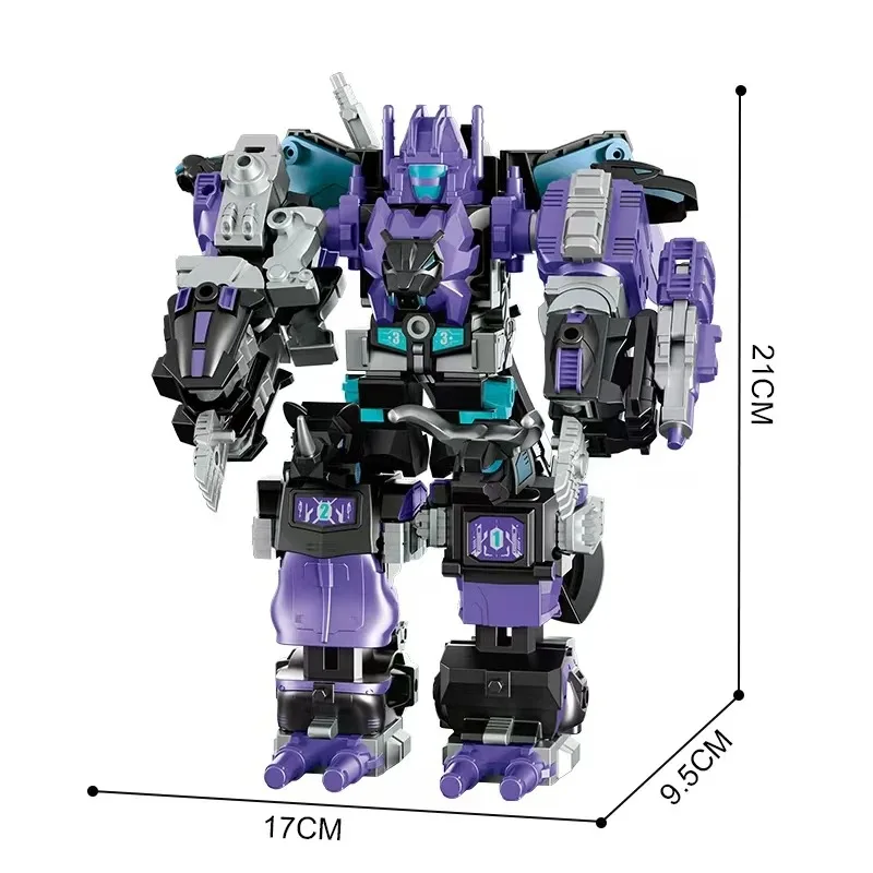 

New Deformation Robot DIY 5in1 Plastic Model Toys Computer Desk Ornament Children's Toys for Boys Xmas Collect Gifts Birthday
