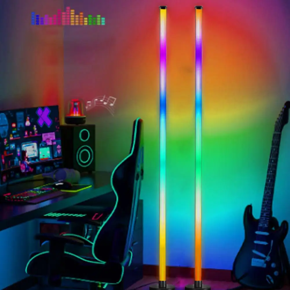 

Led Corner Light High Brightness Rgb Corner Floor Lamp with Remote Control for Music Sync Eye Protection Non-irritation Led