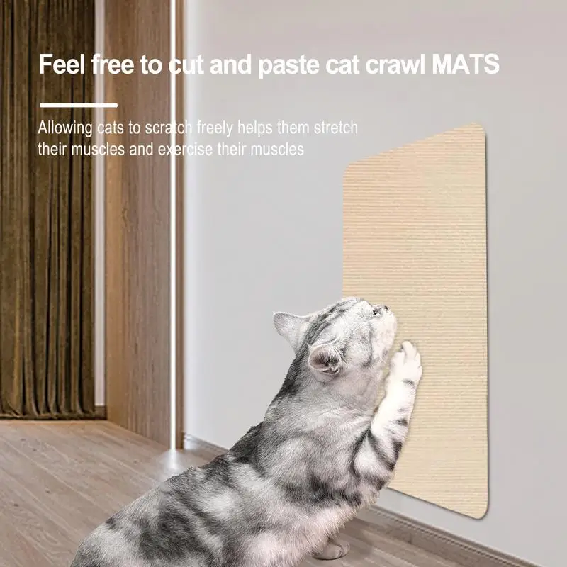 Trimmable Cat Scratching Board, protetor de móveis, Wall Scratcher, Scratch Pad