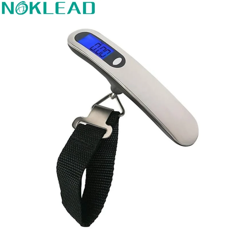 Portable Electronic Luggage Scale Digital LCD Display Hanging Suitcase Travel Weighs Baggage Bag Weight Balance Tool 110lb 50kg