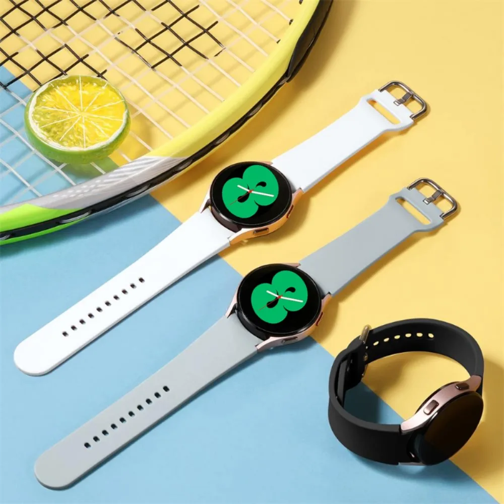 サムスンギャラクシーウォッチ用オリジナルシリコンストラップ、クラシックブレスレット、7、6、5、4、44mm、40mm、5pro、45mm、47mm、43mm