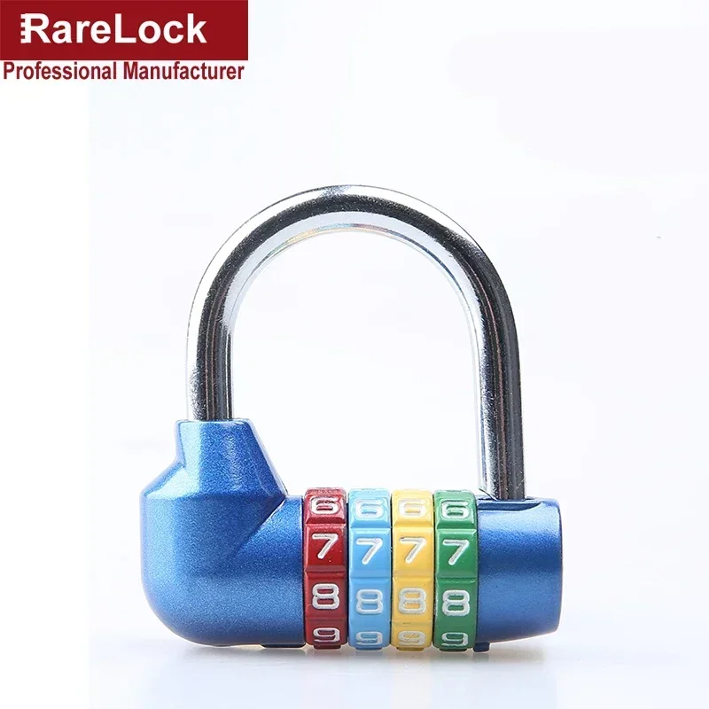 4 Letters Combination Padlock Code Password Lock for Door Cabinet Drawer Bike Motorcycle Student Locker Rarelock MMS61 G1