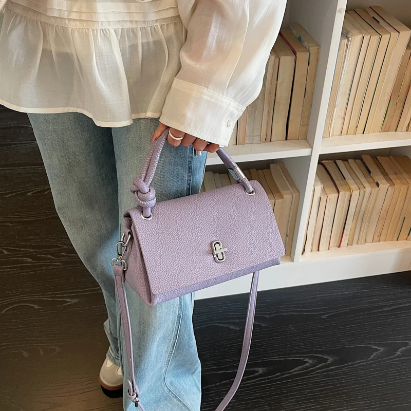 Classic Design Top-handle Bags for Women High Quality Flap Shoulder Bag Elegant Pure Color Luxury Designer Handbags for Shopping