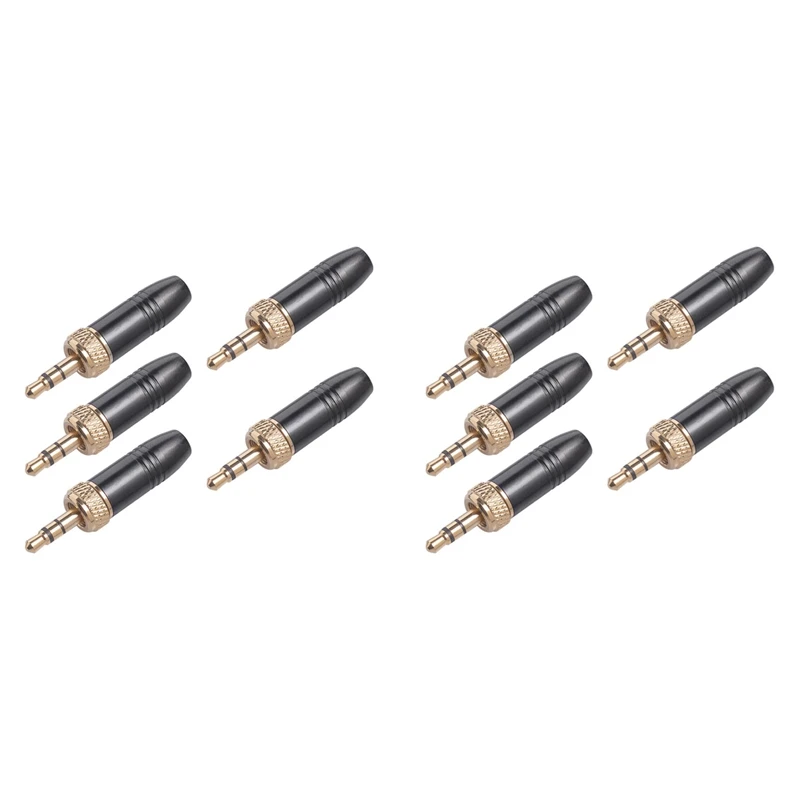 

10Pcs 3.5Mm Stereo Plug Connector Replacement Part Accessories 41X8mm Wireless For Sennheiser Microphone Cable